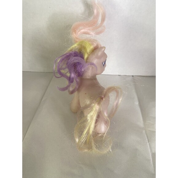 MLP My Little Pony G3 Fluttershy 2005 Butterfly Cutie Mark Figure Toy Brushable - Picture 6 of 9